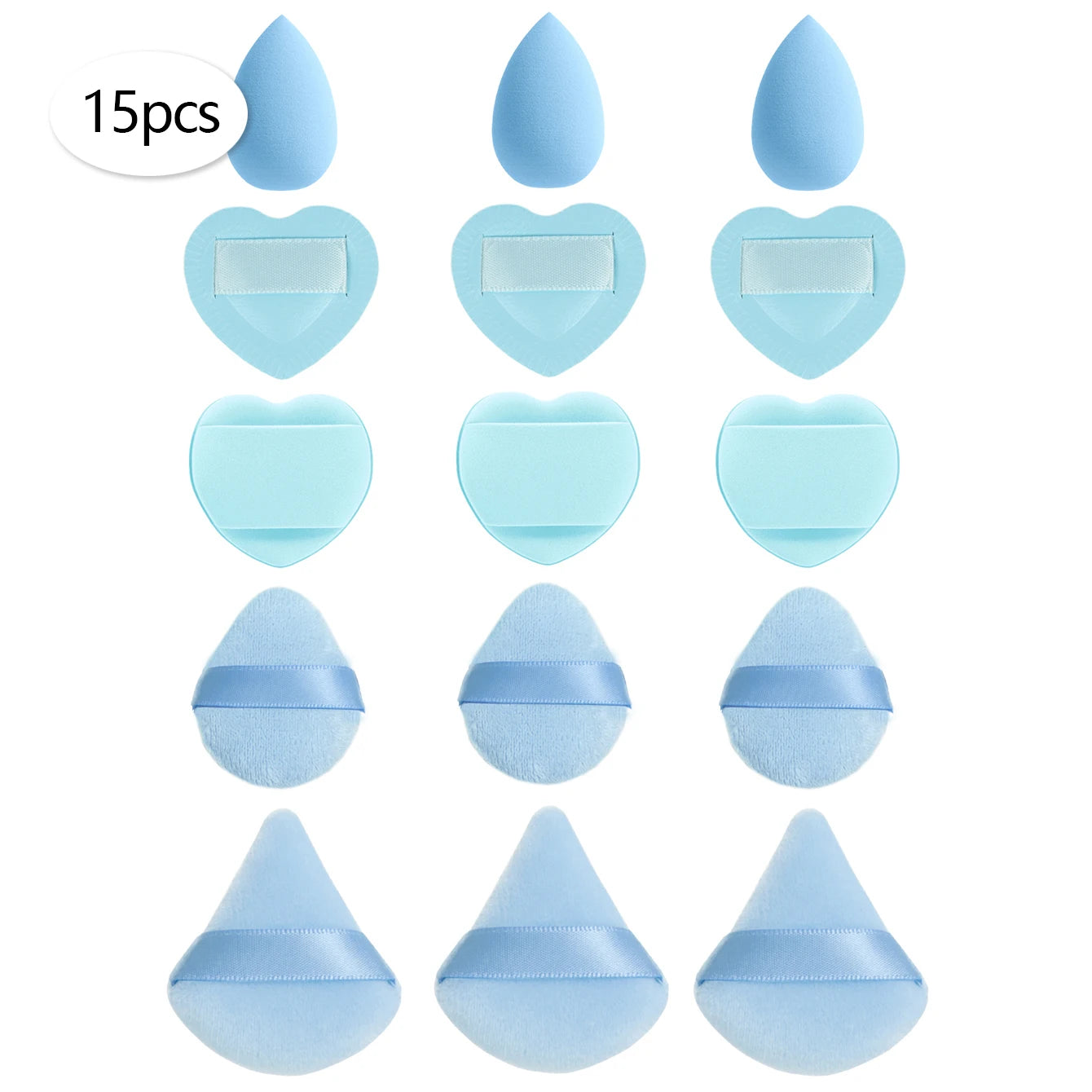 15/30/60 Mini Makeup Sponge Powder Puff Beauty Sponge for Makeup Concealer Liquid Foundation Face Cosmetic Puff Makeup Sponge