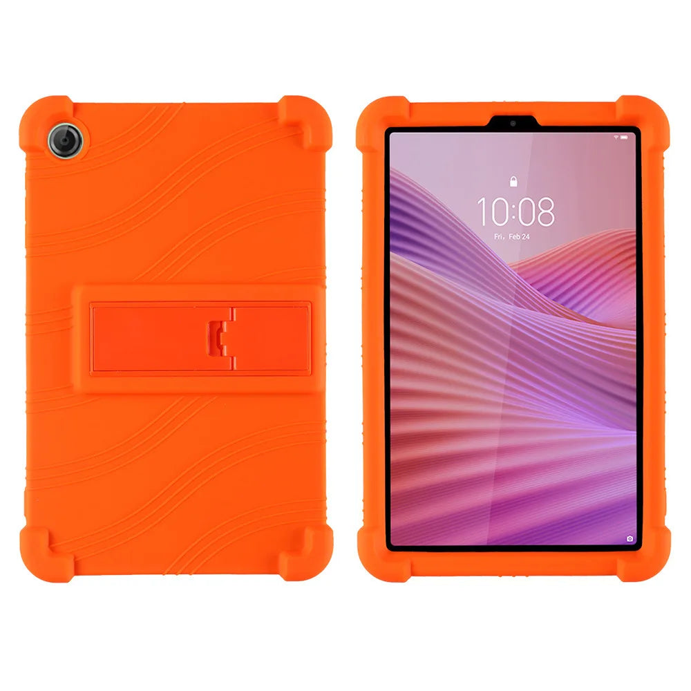 For Lenovo Tab One/Tab K9 8.7 inch 2025 TB305XU/TB305FU Tablet Shockproof Cover Kids Soft Silicon Stand Protective Shell