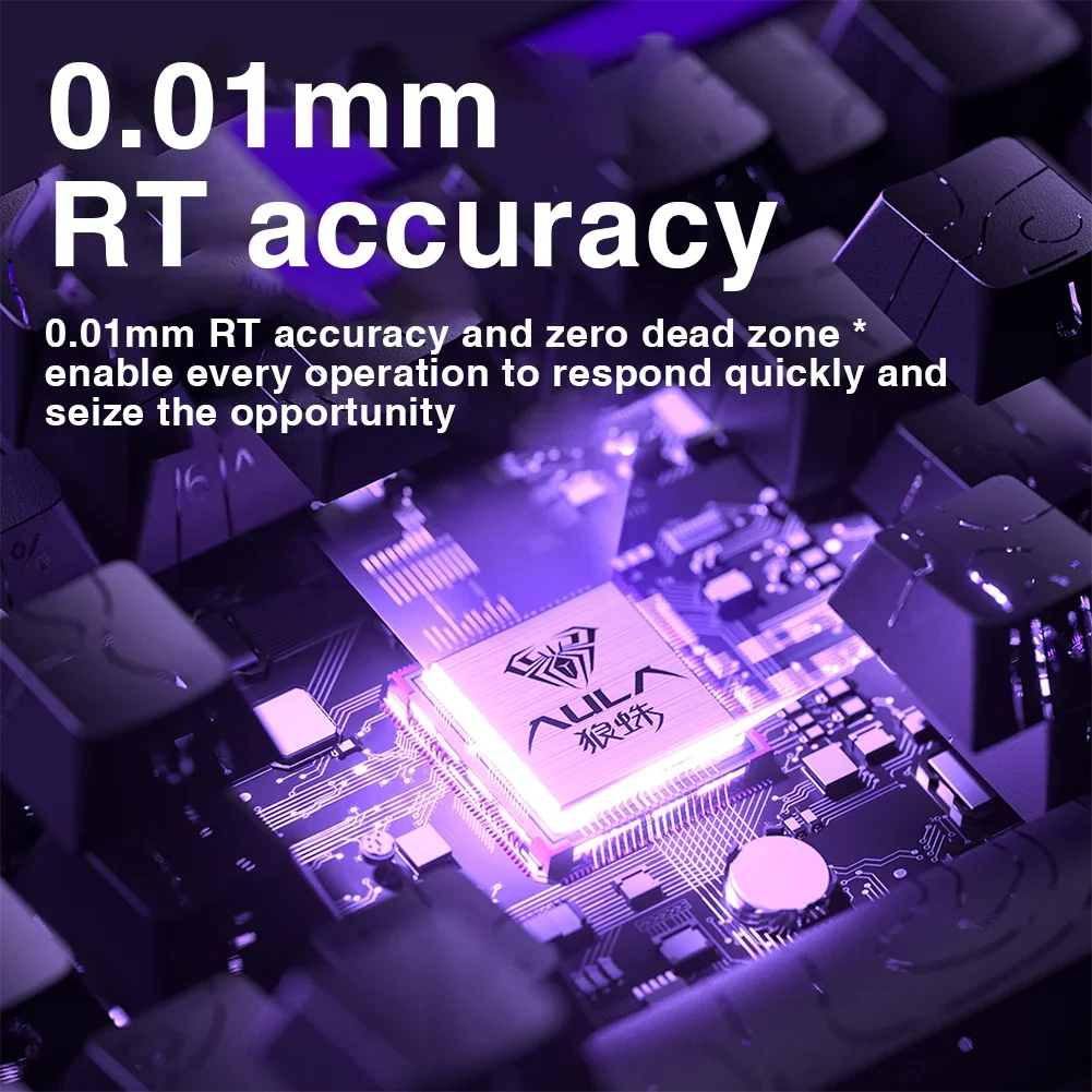 AULA HERO 68HE Magnetic Switch Keyboard Rapid Trigger 8K Polling Rate Esports Gaming Keyboard RGB Wired Mechanical Keyboard