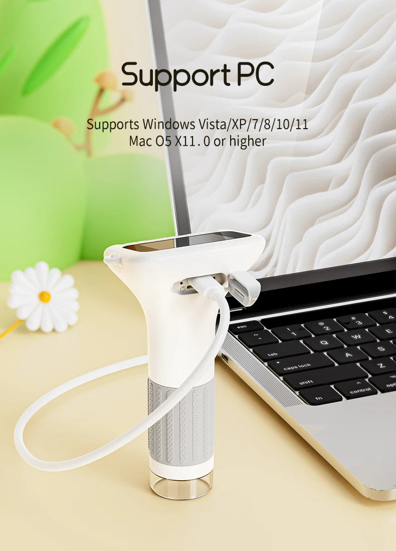 1000x Digital Microscope For Kids 2-Inch IPS Screen 2MP Optical Lens With Camera And Video Function for Christmas Birthday Gift