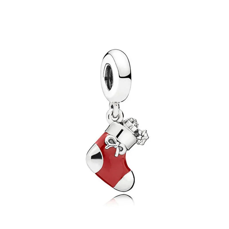 2024 925 Silver Plated Valentine's Day gift for lovers Pendant Charms it Original Bracelet For Women DIY Fashion Jewelry Making