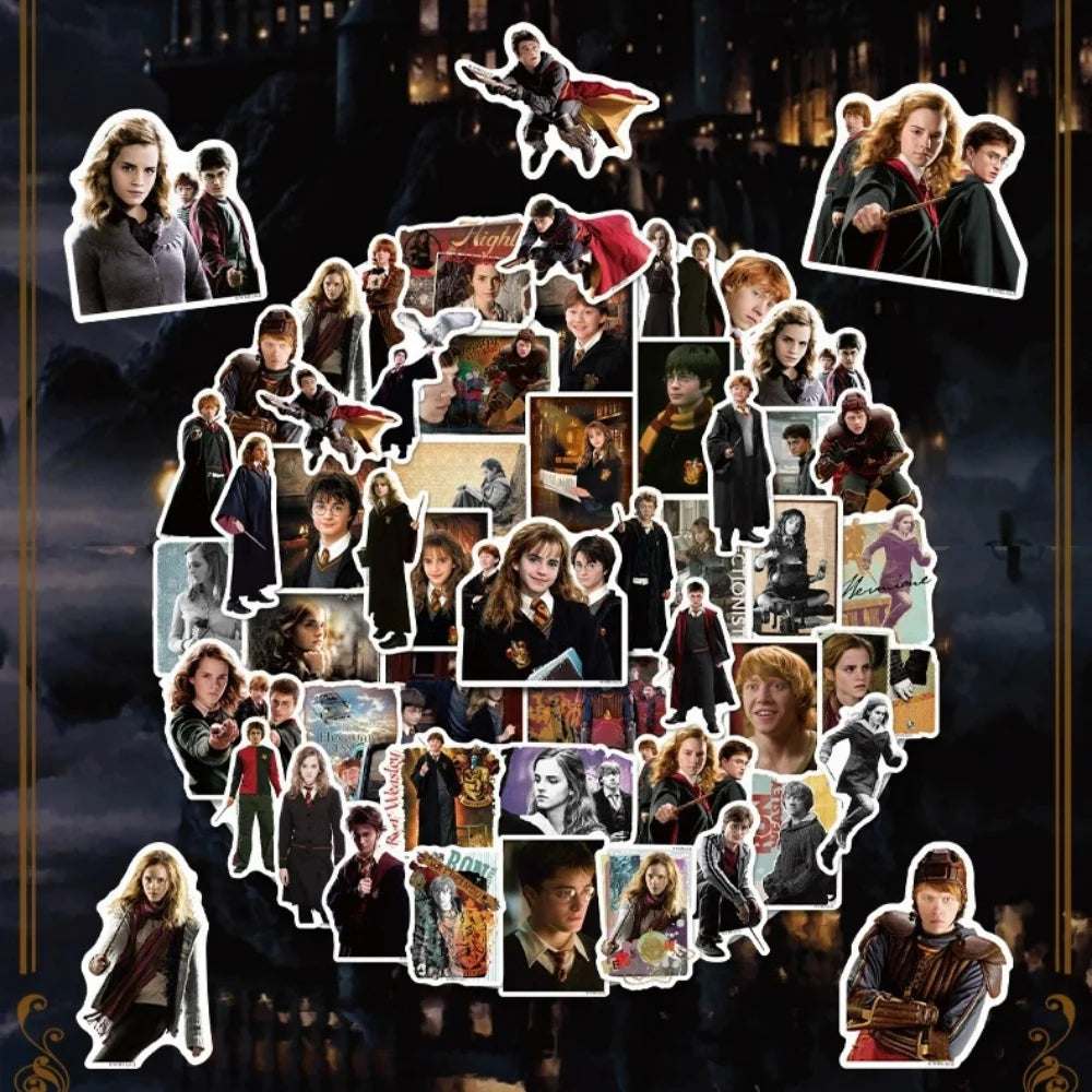 Genuine Harry Potter Series Sticker Hogwarts Film & Tv Merchandise Character Stickers For Phones Water Mug Planners Decor Decals