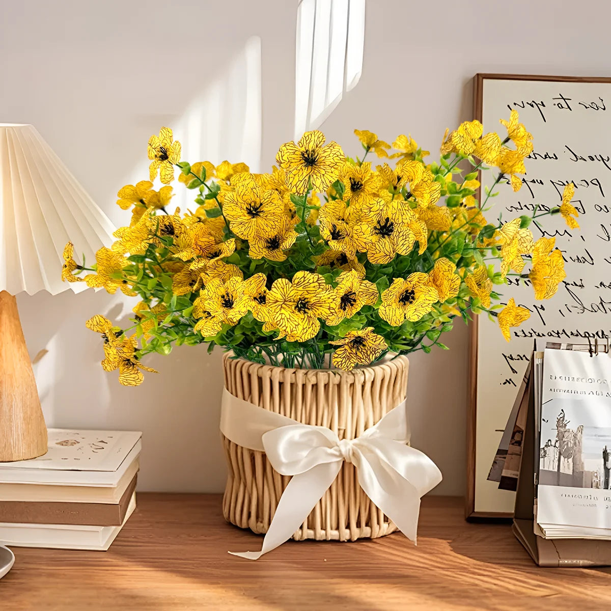 2pcs Artificial Flowers Daisy 2025 New DIY Fake Silk Floral Table Arrange Wedding Bouquet Home Decor Christmas Decoration Gifts