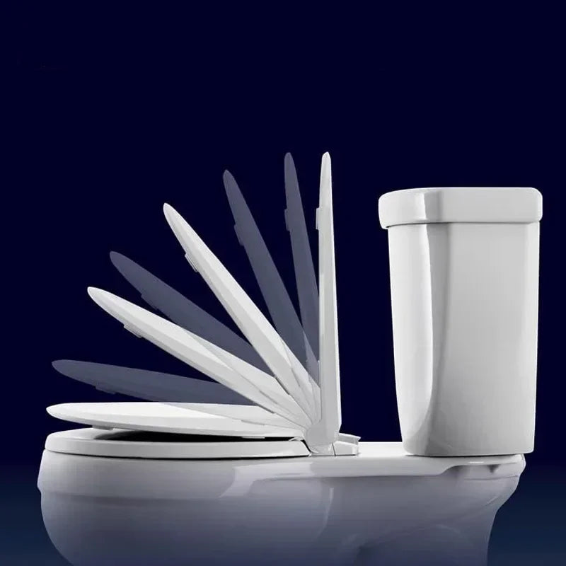 Adjustable Thickened Toilet Cover PP Slow Lowering Toilet Cover General Purpose Old Style V-U Square O Toilet Cover 1PC