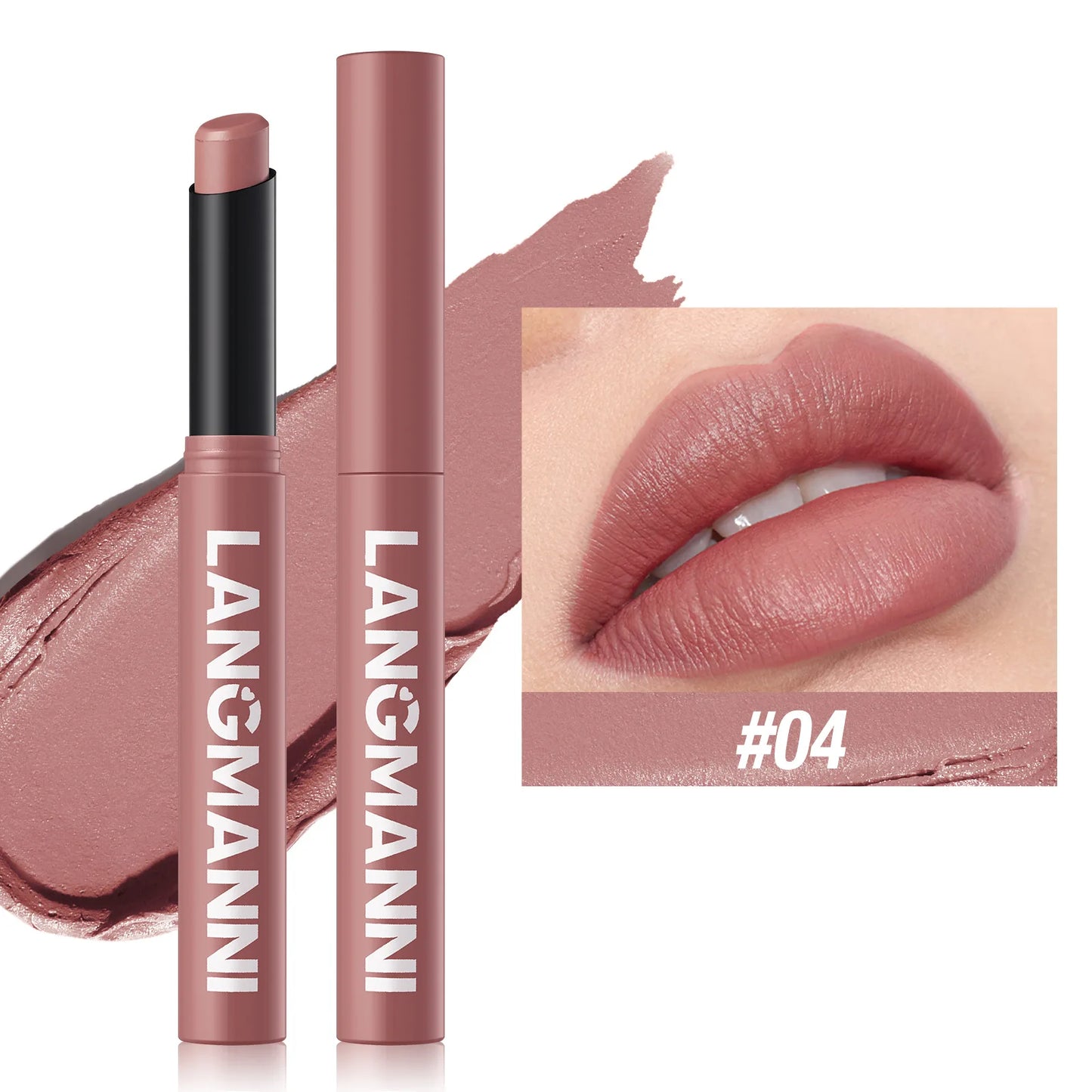 12 Color Nude Lipstick Pen Matte Lipstick Pencil Lip Stain Tint Cosmetic Waterproof Long Lasting Non-Stick Makeup Maquillage