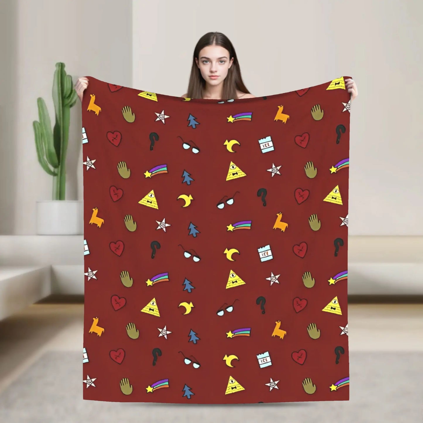 Stranger Gravity Falls Blanket  Plush Funny Warm Throw Blankets for Home Restaurant Autumn/Winter