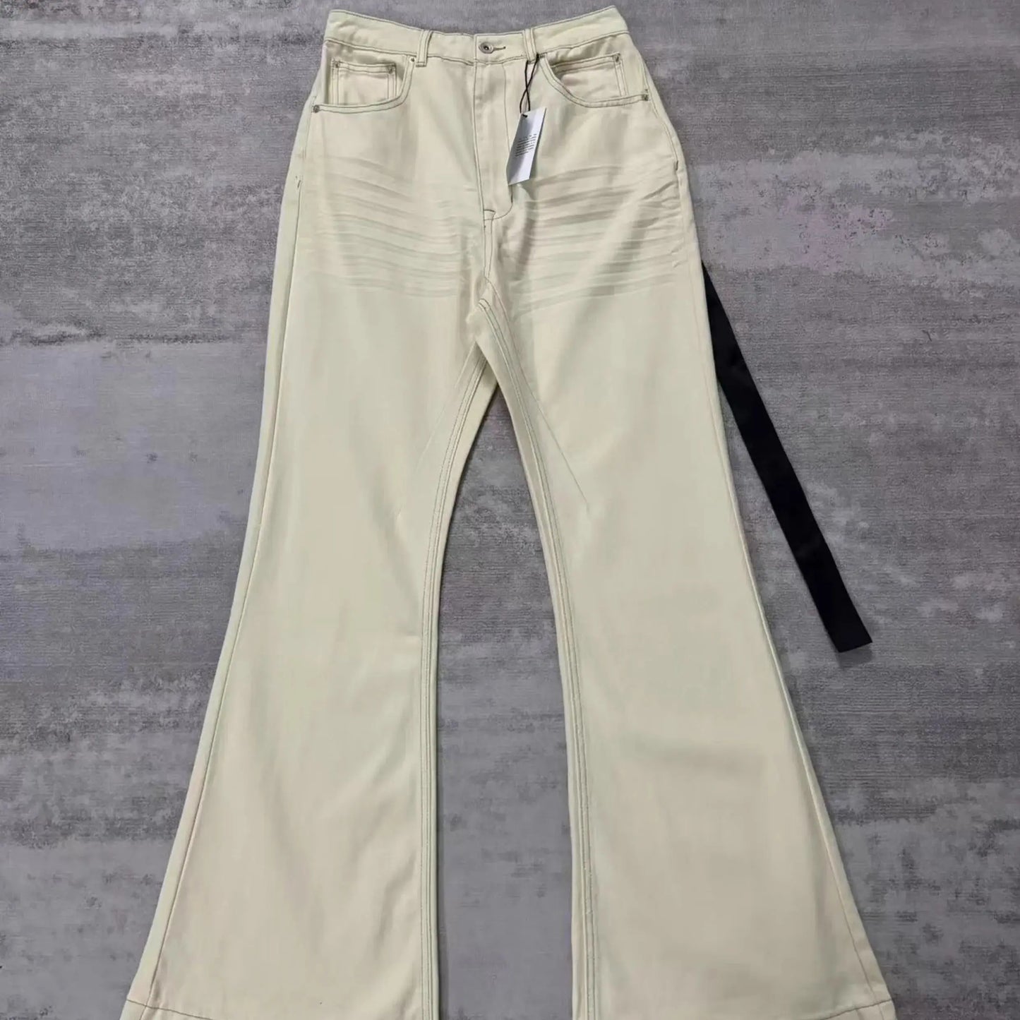 Brand New Rick Sand Zipper Pocket Fit elasticity slim fit PANT Jeans Cotton Denim Pants Comfort Casual Jeans Size S M L XL #B2