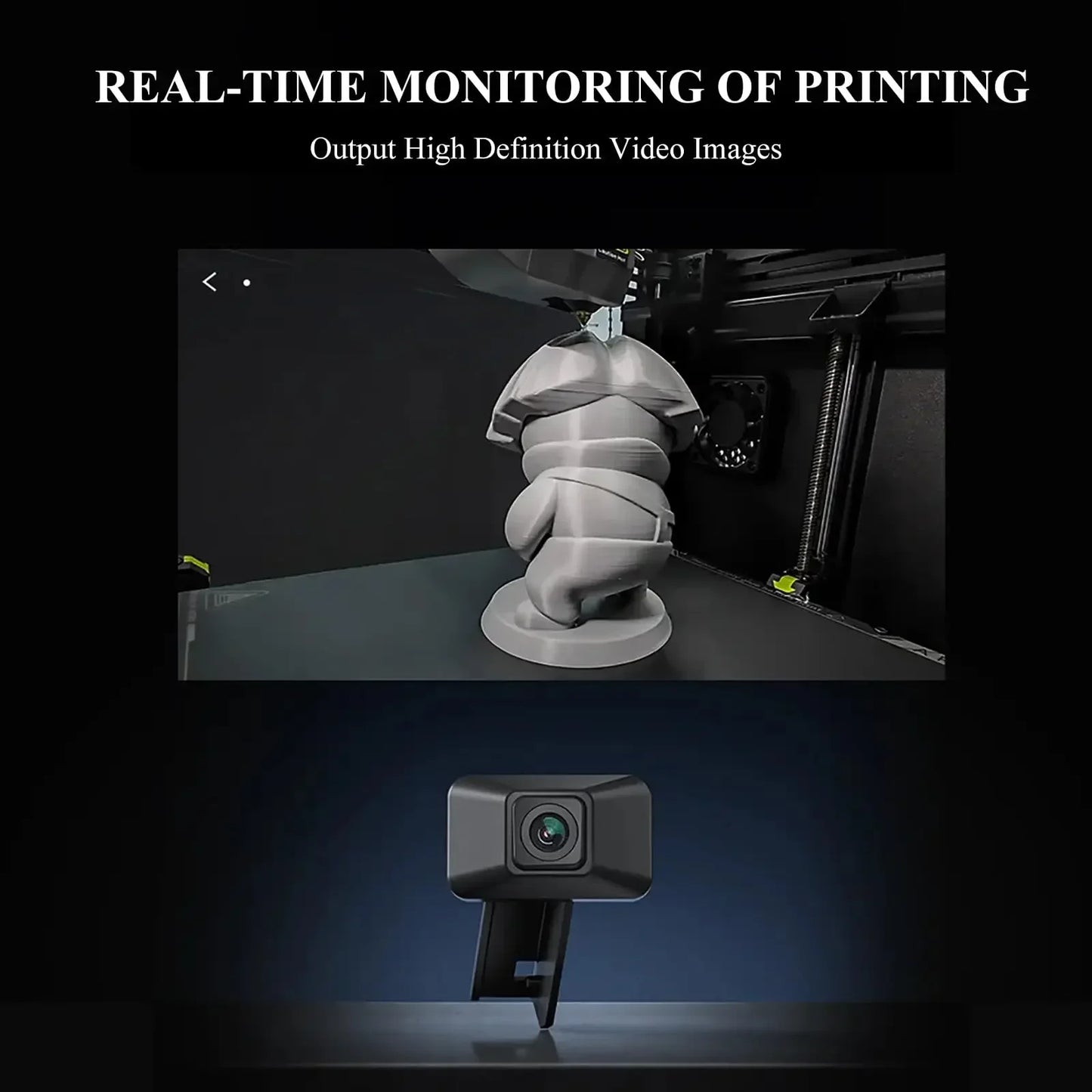 Creality K1 Max AI Camera HD Quality Intelligent Assistant Support Real Time Viewing Lapse Filming for K1/K1C/K1 SE 3D Printer