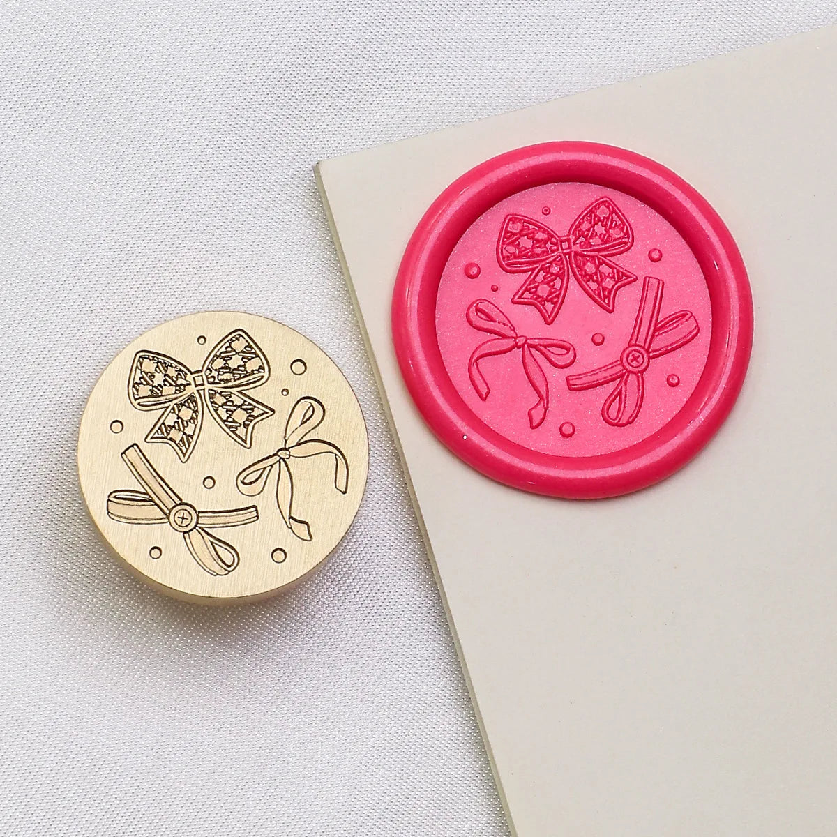 3D Embossed Wax Seal Stamp Bow/Confession/Valentine's Day Animal For A Copper Head Envelopes Wedding Invitations Scrapbooking