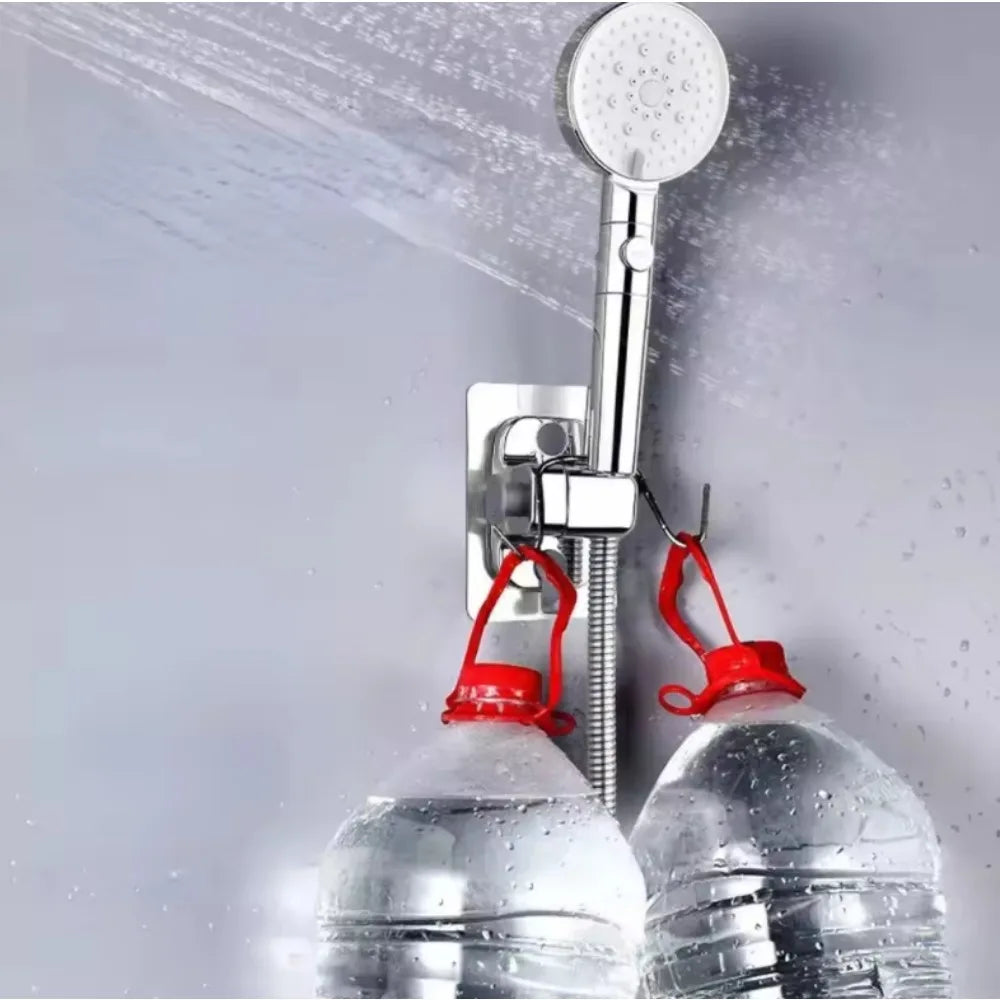 New 360° Adjustable Shower Head Holder Wall Mounted Shower Holder Self-Adhesive Showerhead Handheld Bracket Bathroom Accessories