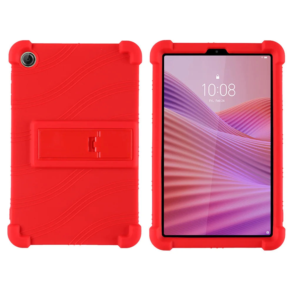 For Lenovo Tab One/Tab K9 8.7 inch 2025 TB305XU/TB305FU Tablet Shockproof Cover Kids Soft Silicon Stand Protective Shell