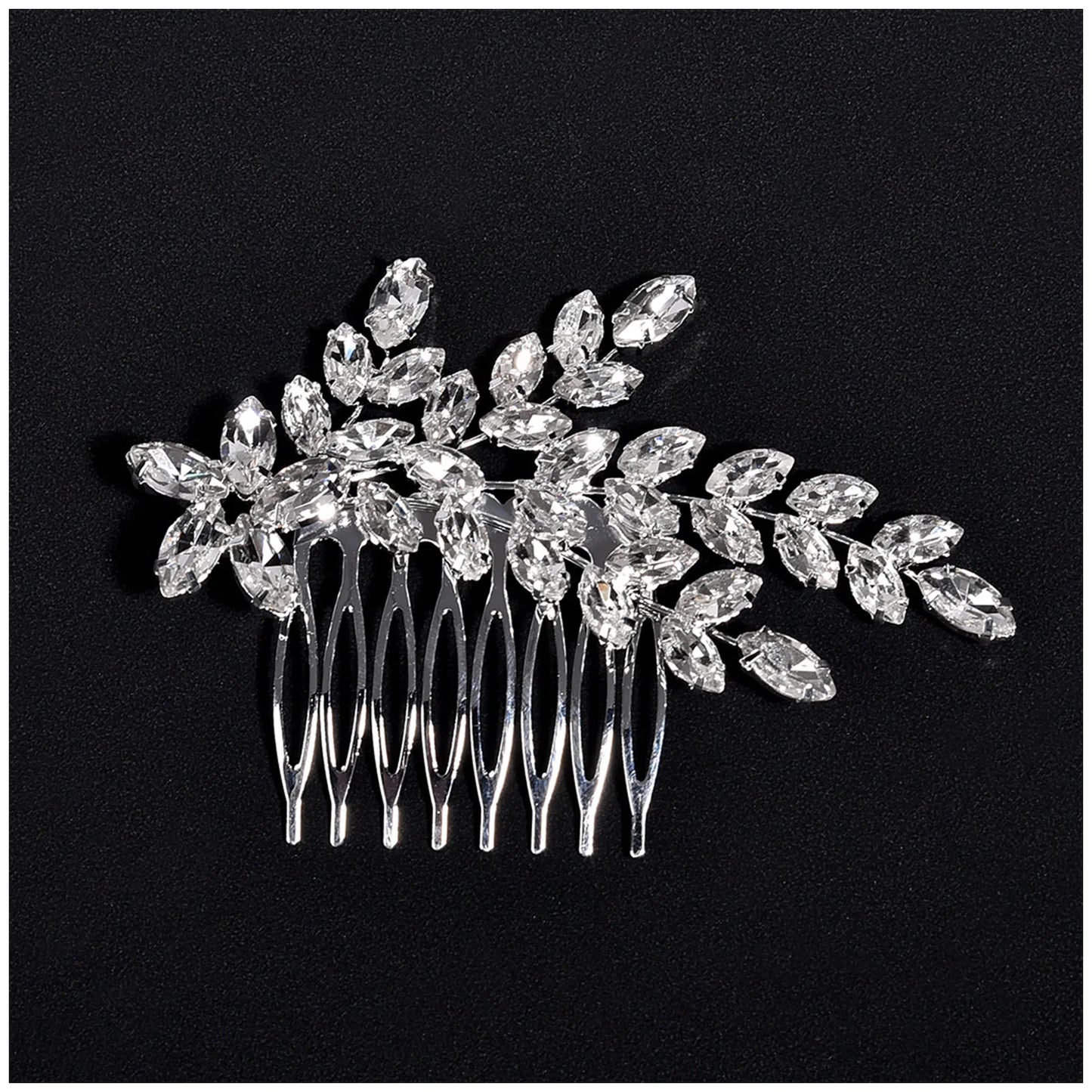 Wedding Hair Combs Hairpins Clips for Bride Women Girls Hair Jewelry Accessories Bling Rhinestone Headpiece Hair Styling Jewelry