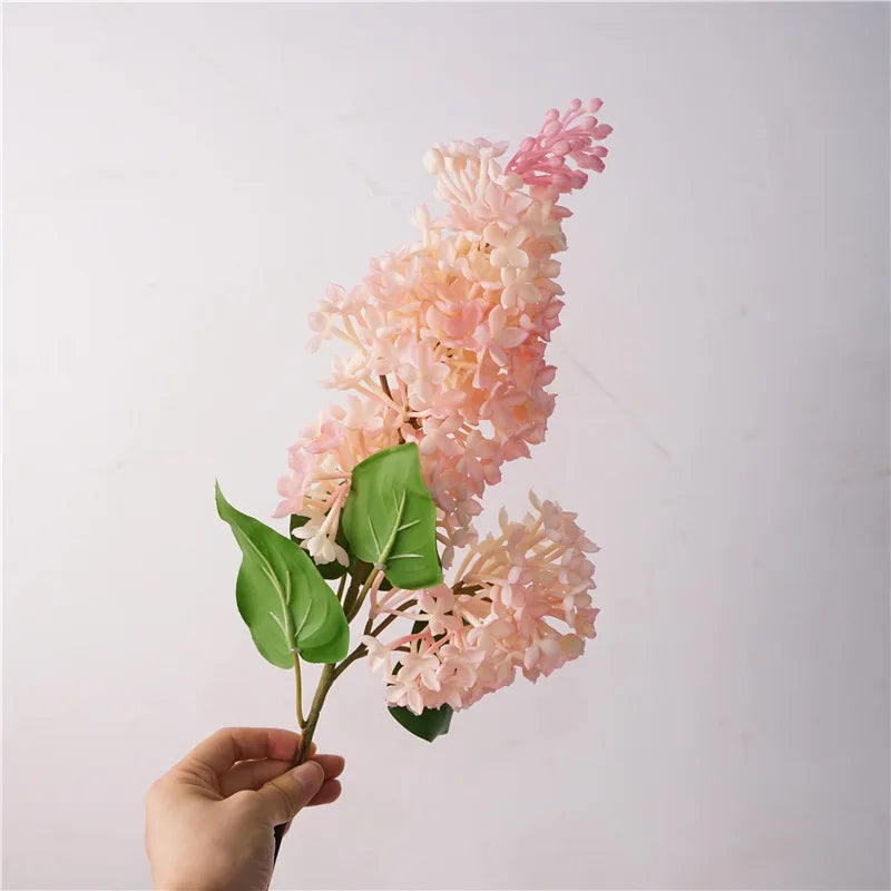 Artificial Lilac Flowers for Home Decoration, Beautiful Silk Flores, DIY Hand Flower Arrangement, Wedding, Living Room