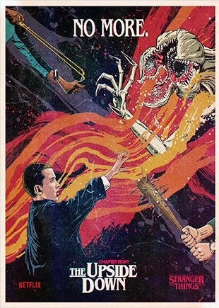 1PCS S-StrangerThings 5 Theme Frameless Canvas Core Print - HD Poster Decor Home Decor Living Room Bedroom Movie Peripheral