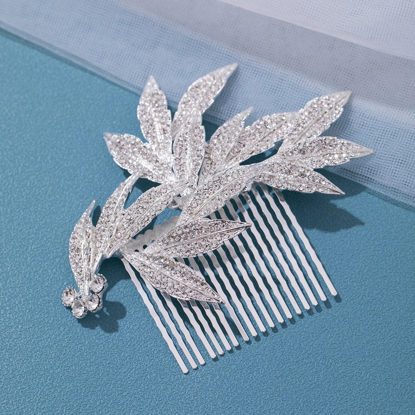 Wedding Hair Combs Hairpins Clips for Bride Women Girls Hair Jewelry Accessories Bling Rhinestone Headpiece Hair Styling Jewelry
