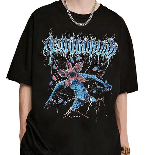 Eddie Munson The Demogorgon T-shirt Cannibal Flower Monster Graphic T Shirts Man Woman Gothic Fashion Vintage T-shirts