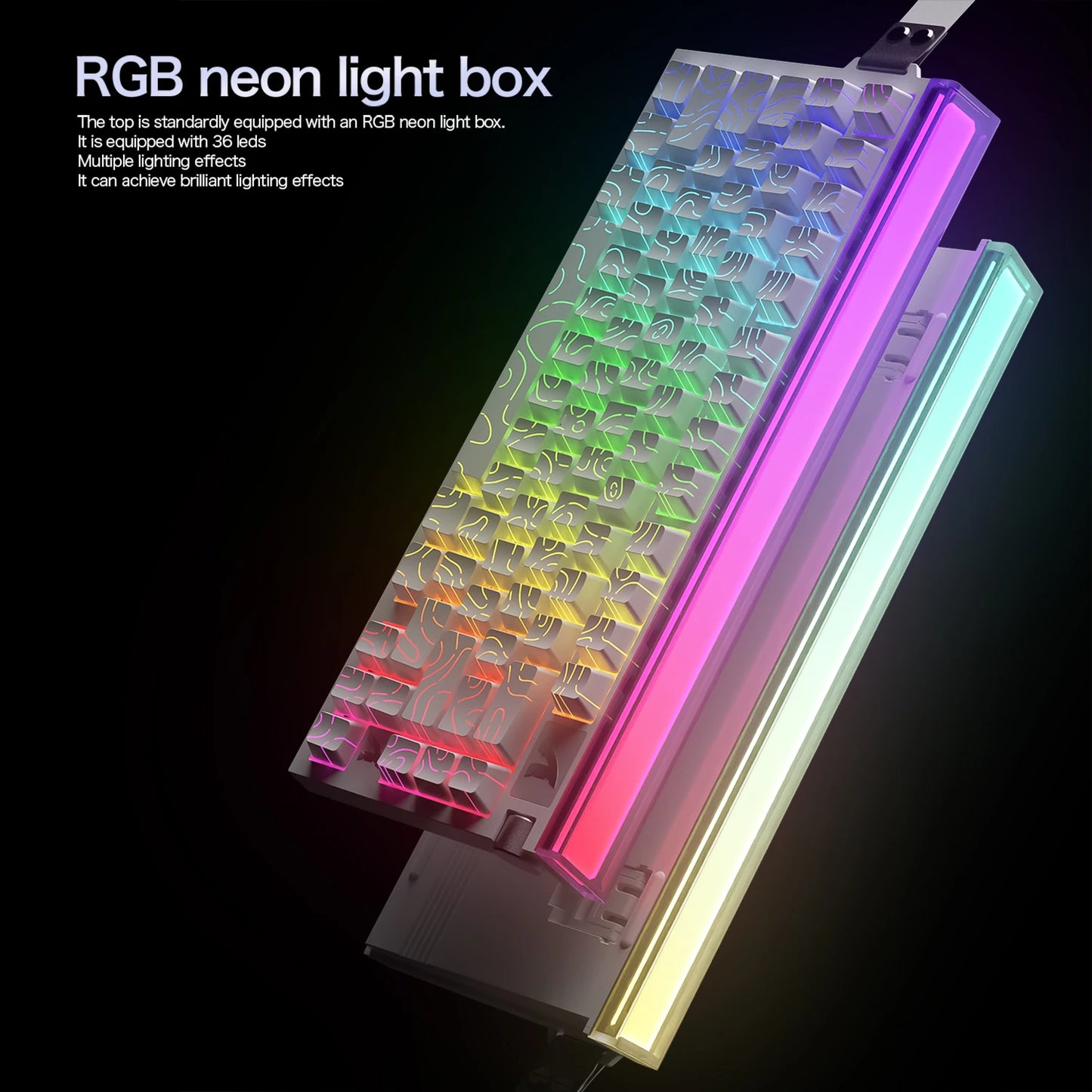 ATTACK SHARK R85 HE Wired 8KHz Magnetic Keyboard,0.005mm RT Accuracy,Support RT/Snap Tap/DKS/MT/TGL,With Custom Lightbox