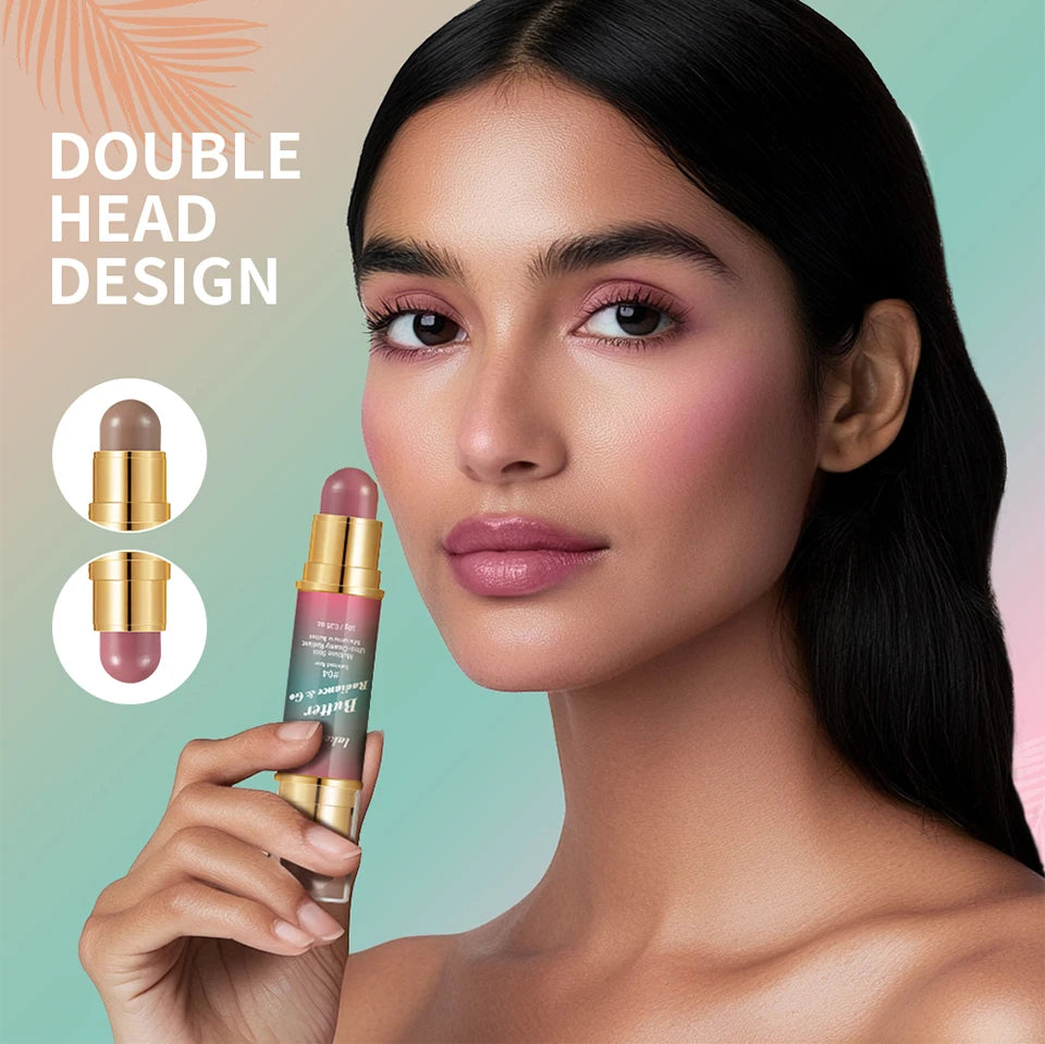Physicians Butter Glow And Go Multiuse Stick Double Headed Bronzer Blush For Cheeks Eyes Lips Long Lasting Matte Glow Makeup