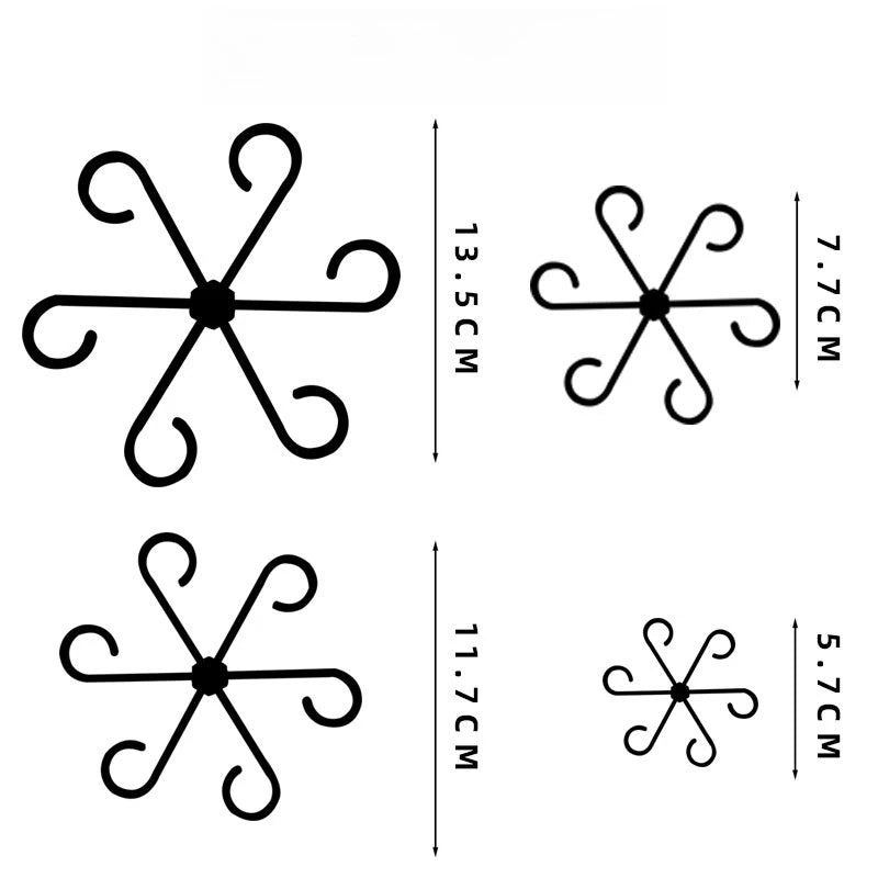 4pcs  Plant Anti-Toppling Support Pole Green Plant Fixator Flower Hydroponic Folding Fixed Support