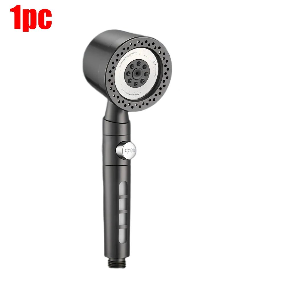 5 Modes Bathroom Shower Head Portable High Pressure Powerful Rain ShowerHead Explosion-proof and Drop-proof Universal Shower Set