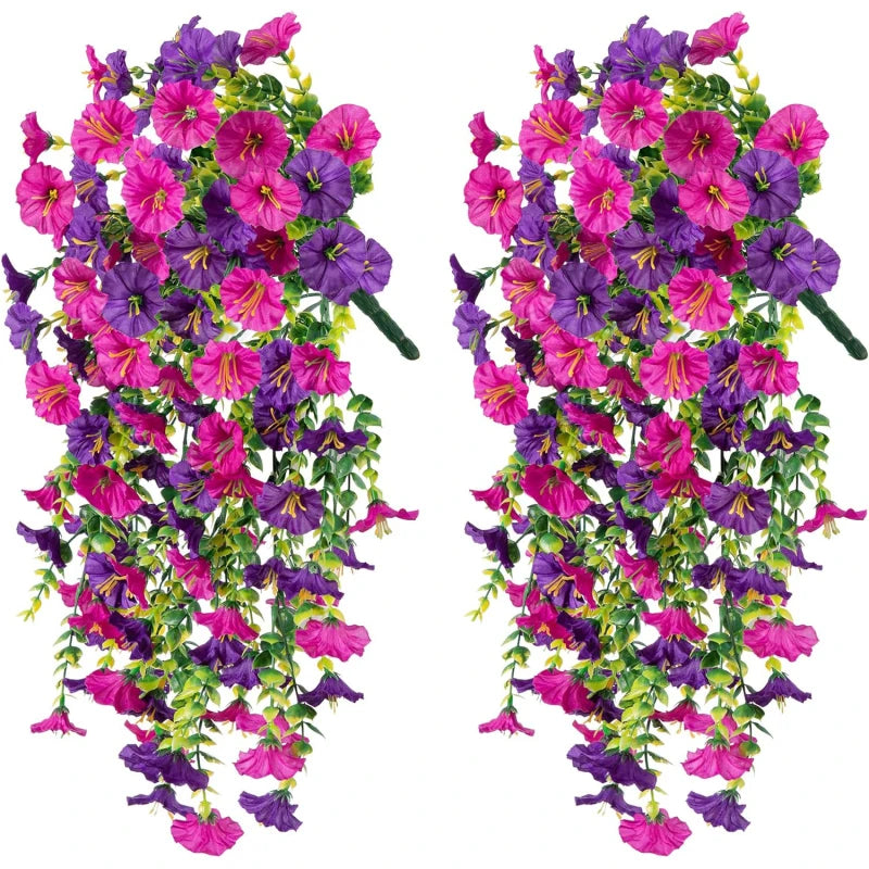 1/2Pcs Artificial Flowers Vine Morning Glory Wedding Bridal Home Room Table Festival Decor Outdoor Yard Garden Arch DIY Gift Box