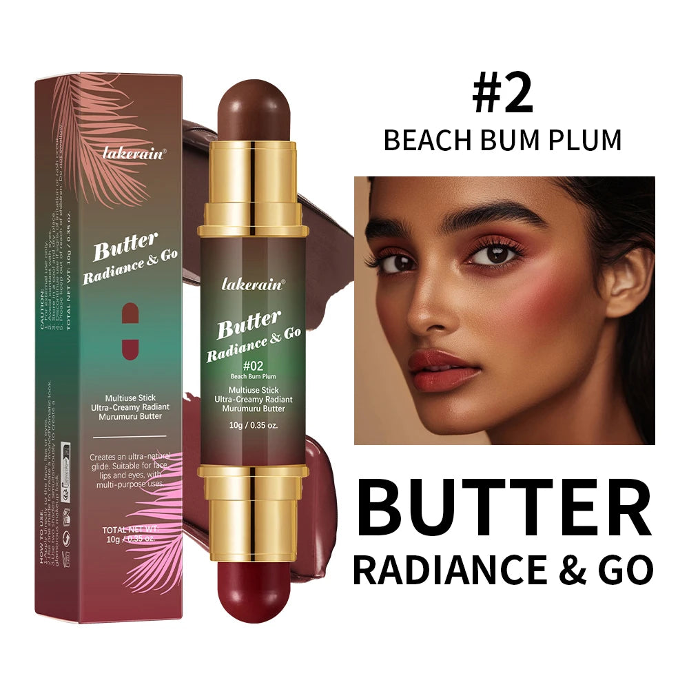 Physicians Butter Glow And Go Multiuse Stick Double Headed Bronzer Blush For Cheeks Eyes Lips Long Lasting Matte Glow Makeup