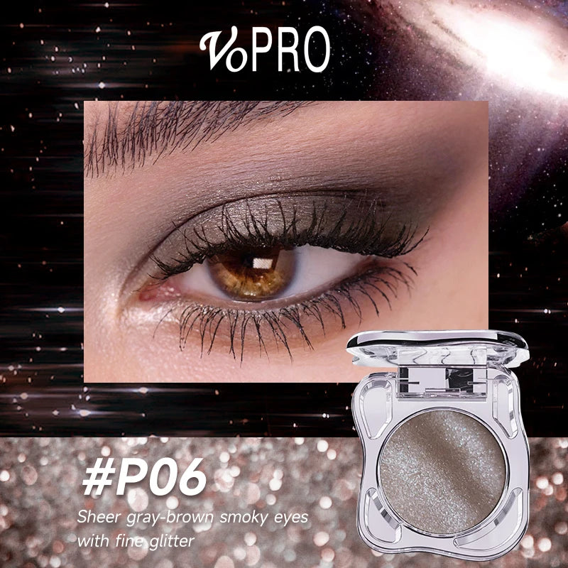 Monochrome Eye Shadow Palette - Sparkly Eye Glitter Makeup, Matte & Shimmer, Long-Lasting, Waterproof, Smudge-Free, High-Pigment