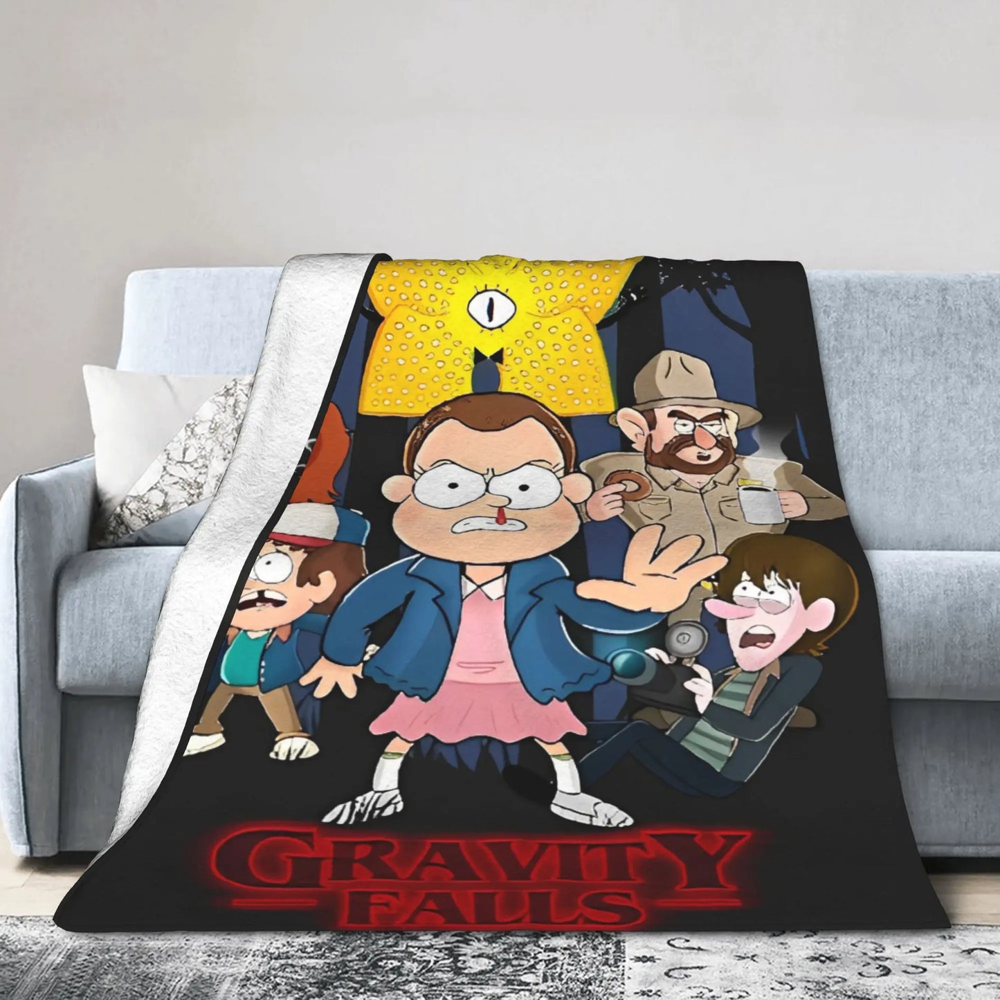 Stranger Gravity Falls Blanket  Plush Funny Warm Throw Blankets for Home Restaurant Autumn/Winter