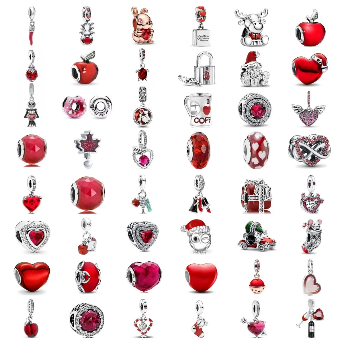 2024 925 Silver Plated Valentine's Day gift for lovers Pendant Charms it Original Bracelet For Women DIY Fashion Jewelry Making