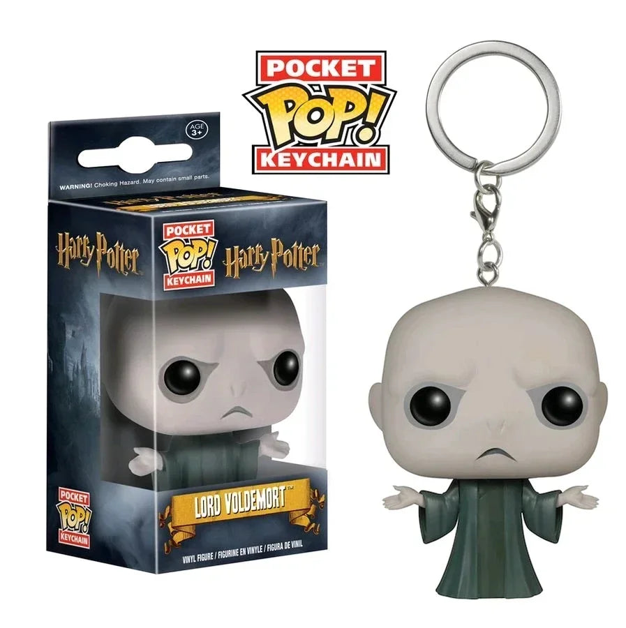 Funko Pocket Keychain Toy Hermione Granger Dobby Dumbledore Malfoy Ginny Ron Hedwig Snape Voldemort Luna Pocket Pop Key Ring Toy