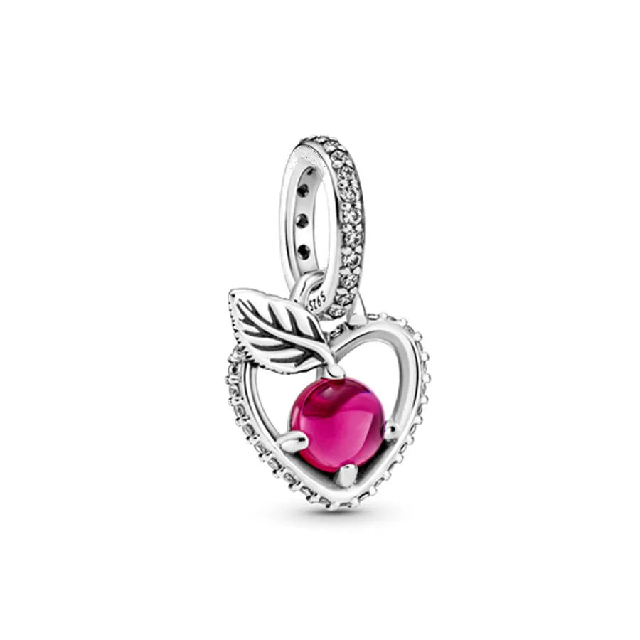 2024 925 Silver Plated Valentine's Day gift for lovers Pendant Charms it Original Bracelet For Women DIY Fashion Jewelry Making