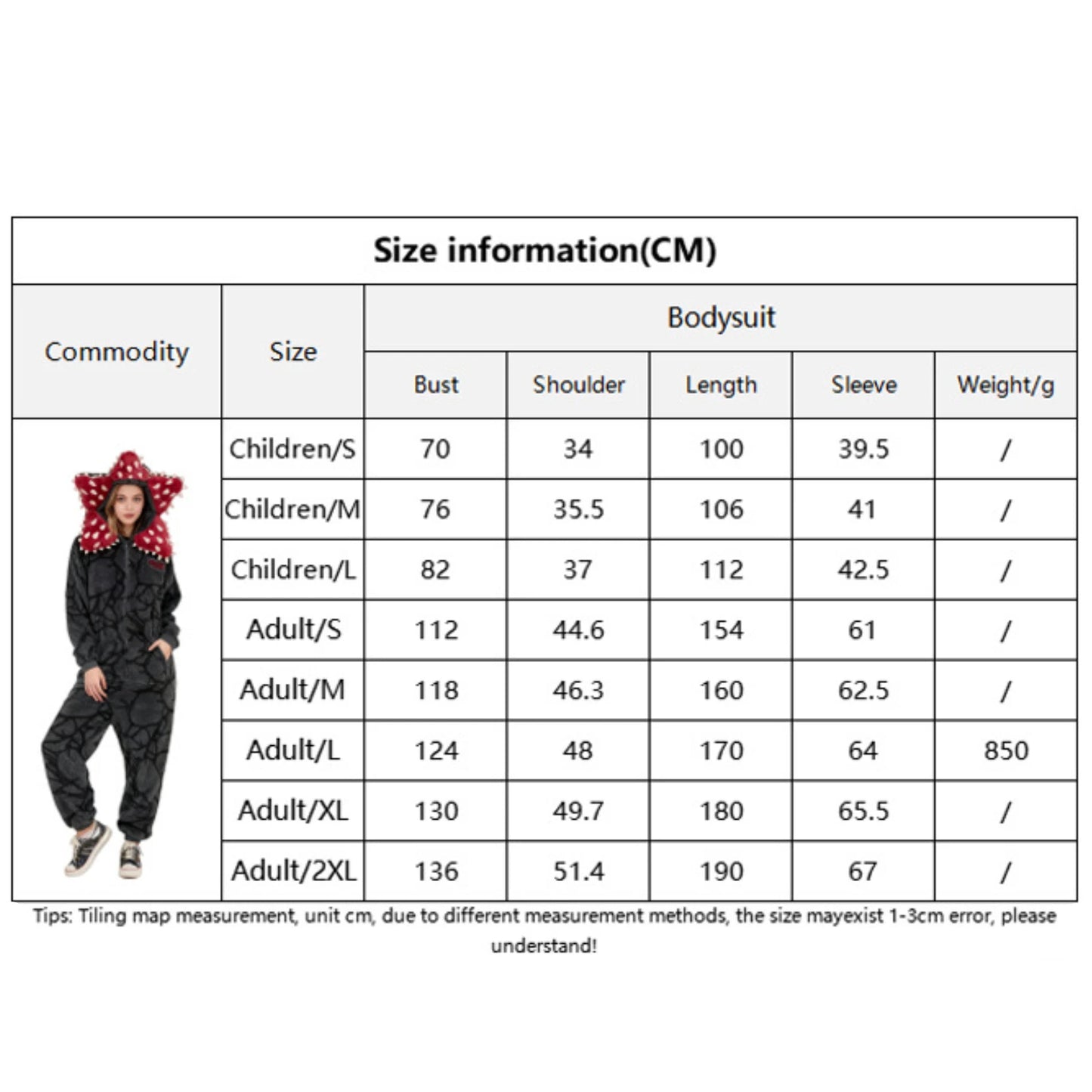 Adult Kids Demogorgon Pajamas Cosplay Costume Flannel Onesie For Boys Girls Soft Stranger Christmas Cozy Holiday Night Jumpsuit