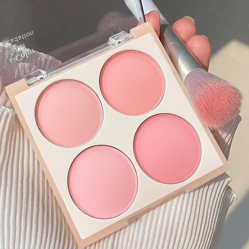Radiant Blush Palette Makeup – Soft Matte & Shimmer, Natural Glow for a Youthful Look