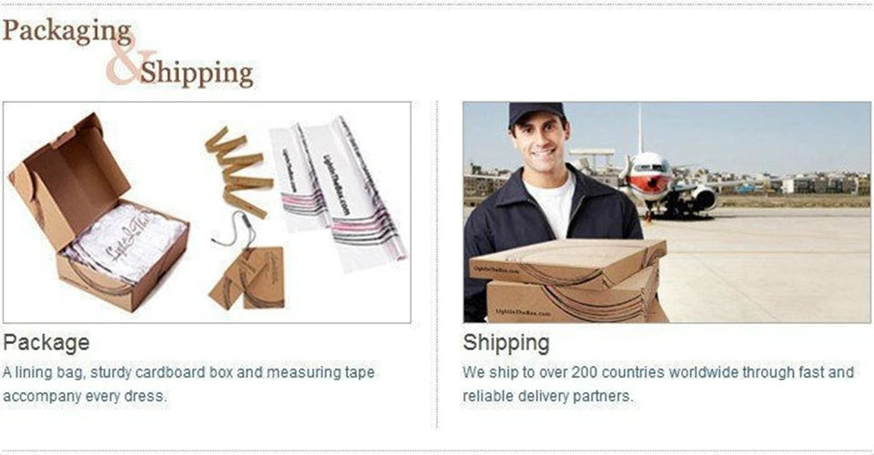 Evening Dresses logistics DHL