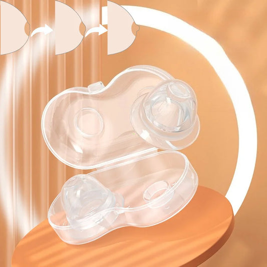 2PCS Silicone Nipple Correction Niplette Welnove Nipples Shield Sucker Corrector Flat Inverted Nipple Correctores Nipples Suck