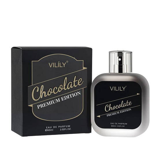 Vilily Men's Gourmet Perfume 60ml Premium Mellow Chocolate Fragrance Charming Coconut Coffee Light Perfume Woody Natural Spray