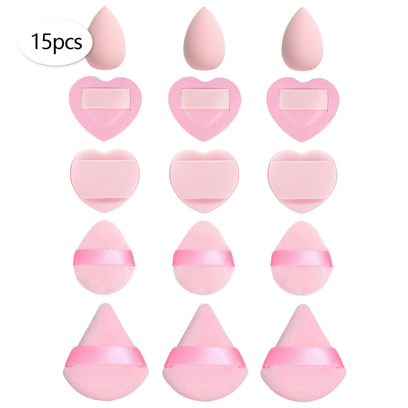 15/30/60 Mini Makeup Sponge Powder Puff Beauty Sponge for Makeup Concealer Liquid Foundation Face Cosmetic Puff Makeup Sponge