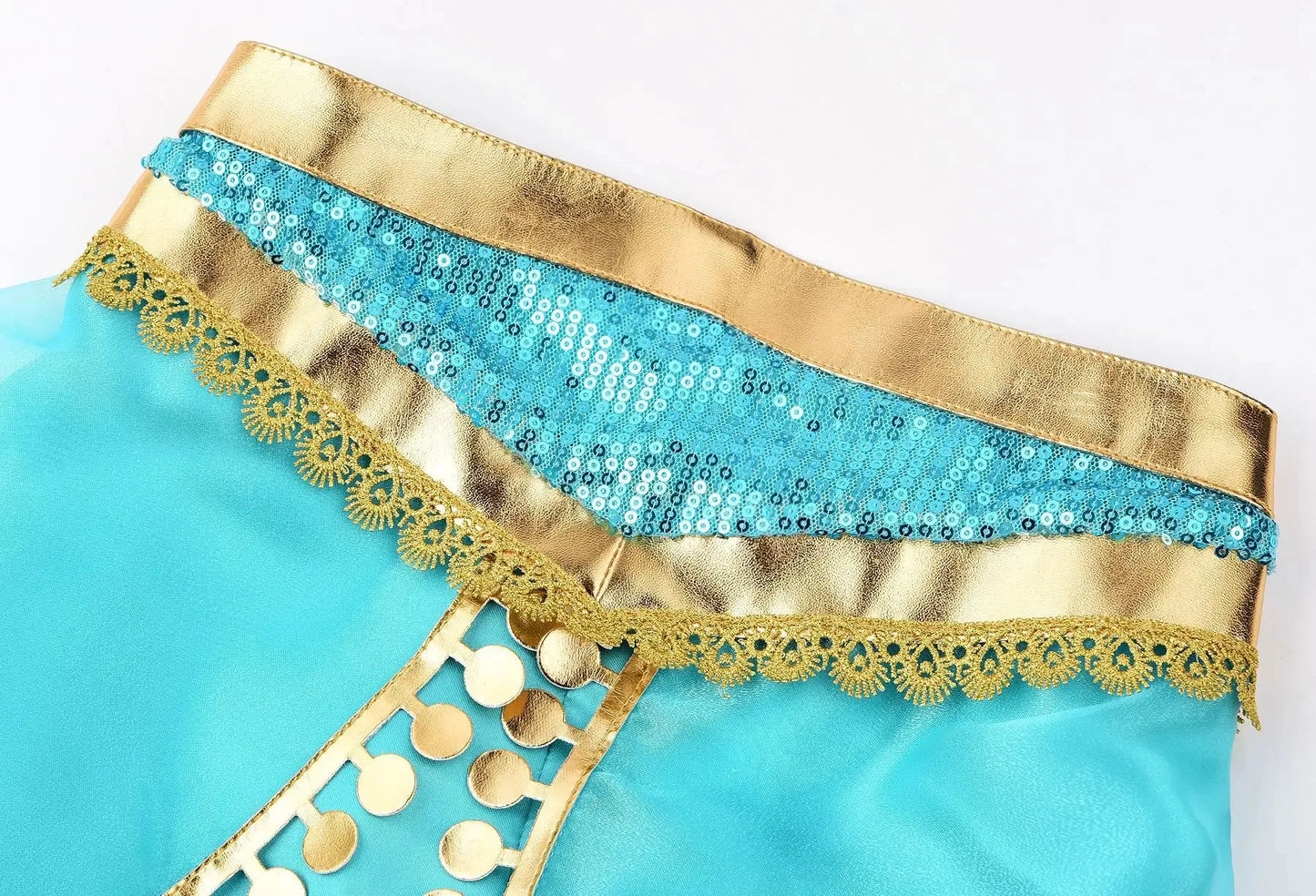 Baby Girls Cosplay Disney Jasmine Costume Aladdin Princess Dress Kids Magic Lamp Fancy Birthday Party Dresses Jasmine Clothes