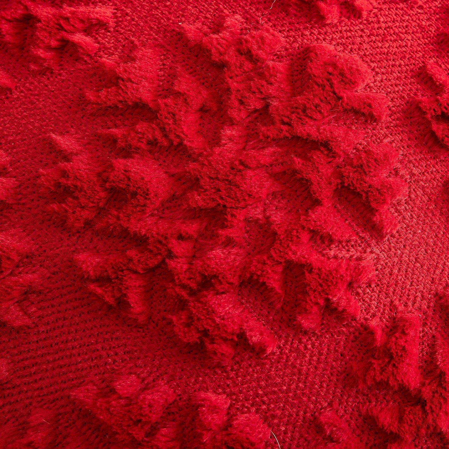 1/2 Pack Christmas Tree Square Throw Pillow Cases Snowflake Shaggy Plush PillowCases Embroidered Sofa Cushion Cover Home Decor