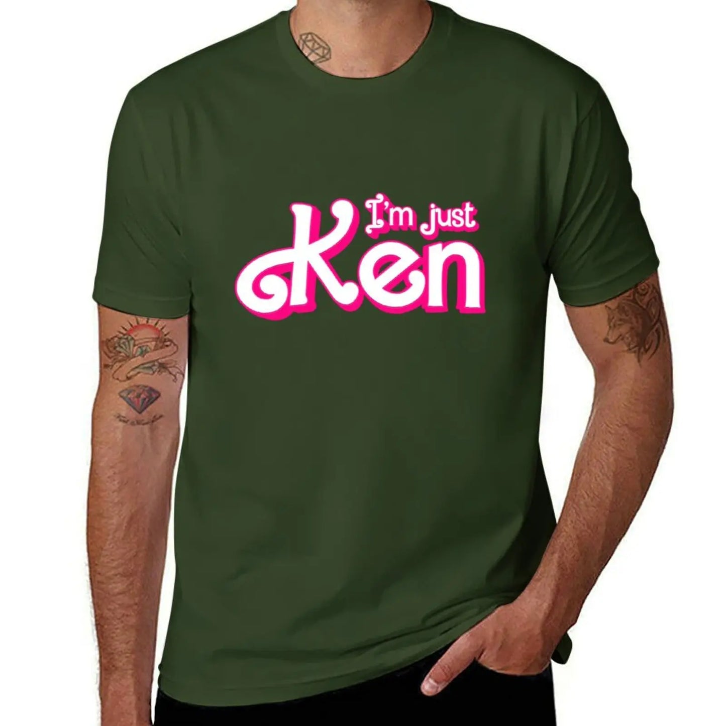 I'm just Ken T-Shirt Aesthetic clothing oversizeds heavy weight t shirts for men
