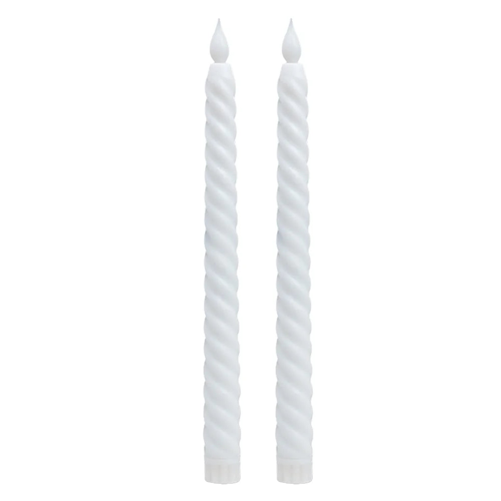 LED Flameless Taper Candles Lights Window Decorative Christmas Candles Lamp Electric Long Candles 3D-Wick Flameless Candlesticks