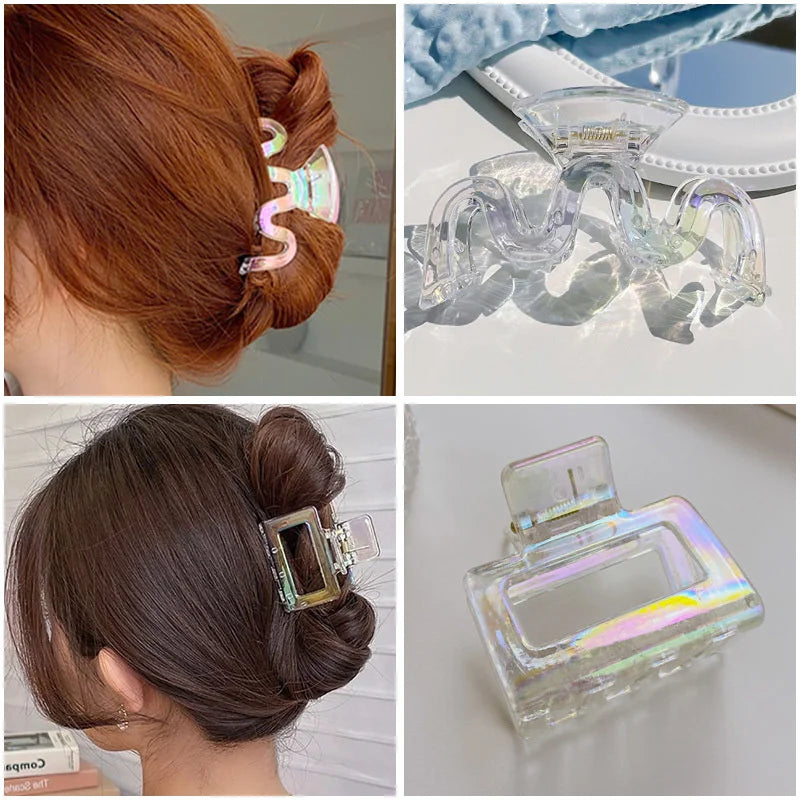 2023 Elegant Hair Claws Clip Vintage Irregular Hair Clips Barrettes Hairpins For Women Hair Accessories Set Hair Clamps Headwear