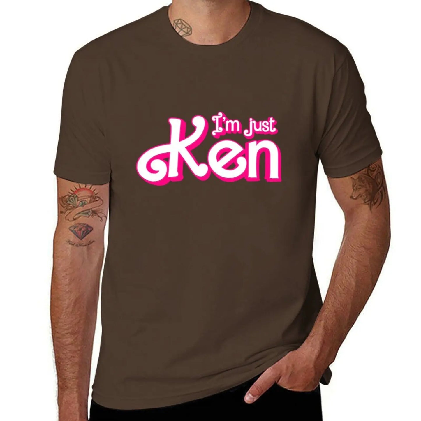 I'm just Ken T-Shirt Aesthetic clothing oversizeds heavy weight t shirts for men