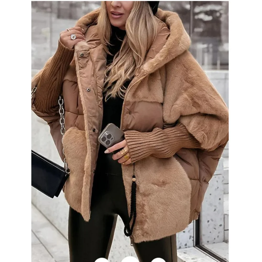 Winter Jacket Women 2024 Loose New Down Jacket Hooded Long Sleeve Winter Clothes