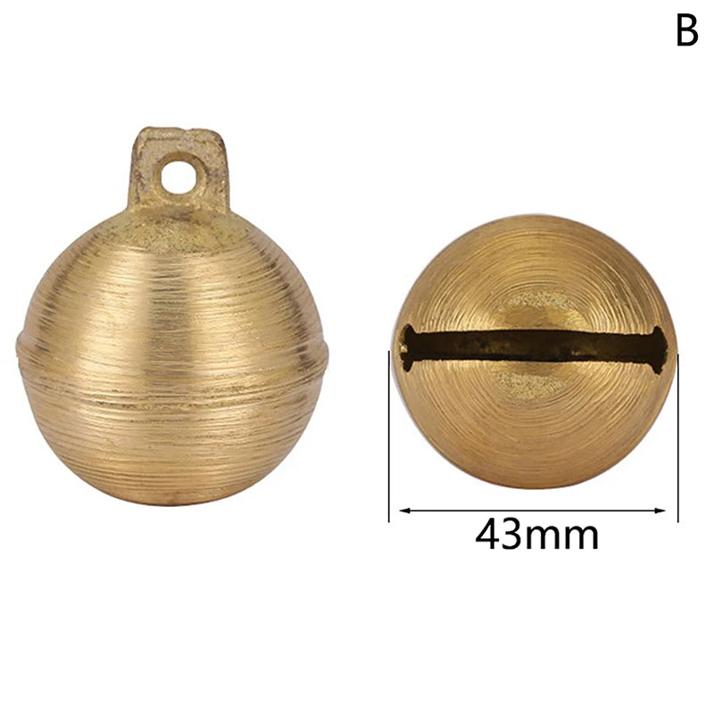 Loud Copper Bell for Livestock Animal Husbandry Cow Sheep Horse Grazing Bells Brass Sound Warning Bell for Farm Animals