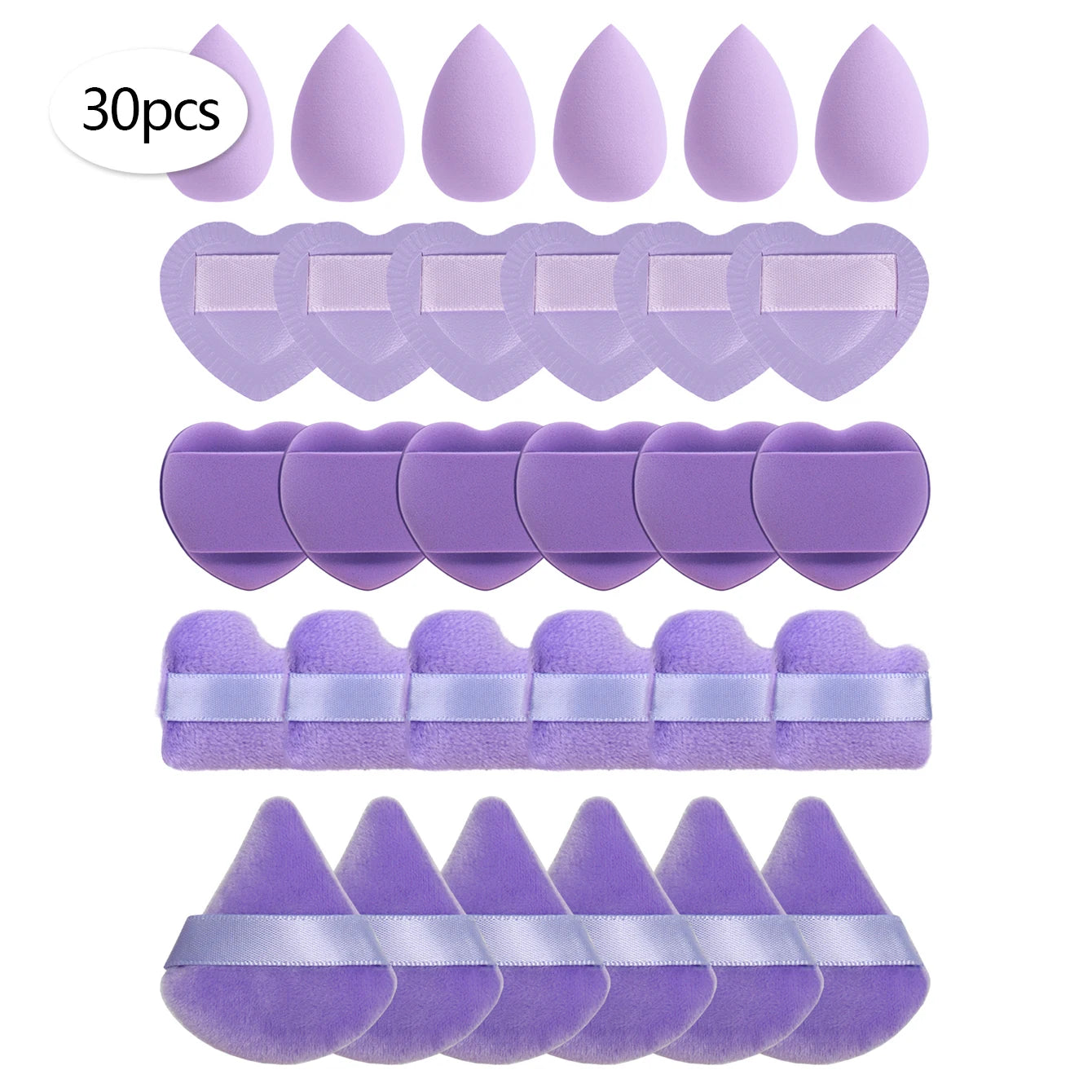 15/30/60 Mini Makeup Sponge Powder Puff Beauty Sponge for Makeup Concealer Liquid Foundation Face Cosmetic Puff Makeup Sponge