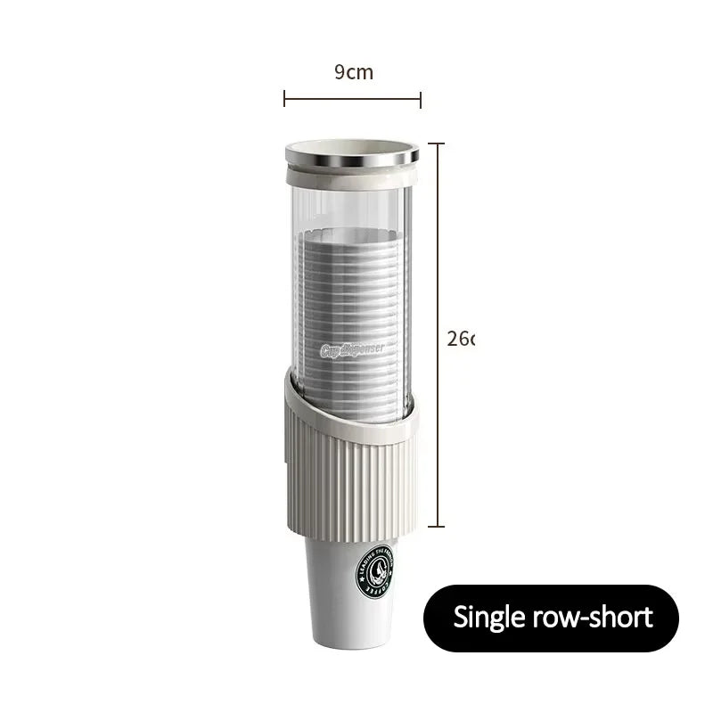 Water Cup Storage Bar Counter Rack Disposable Cup Cup Holder Wall Mounted Water Dispenser High-end Paper Cup Holder
