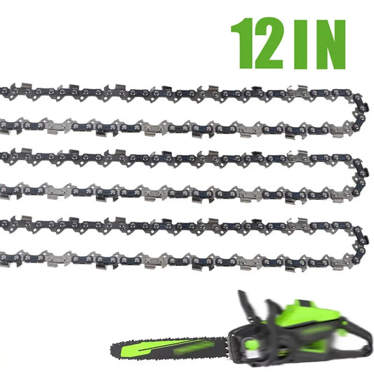 1/2/3x 12Inch Portable Metal Chainsaw Chain 45 DL 3/8" LP Chainsaw Chain Electric Saw Accessory Replacement 0.043" Gauge Chain
