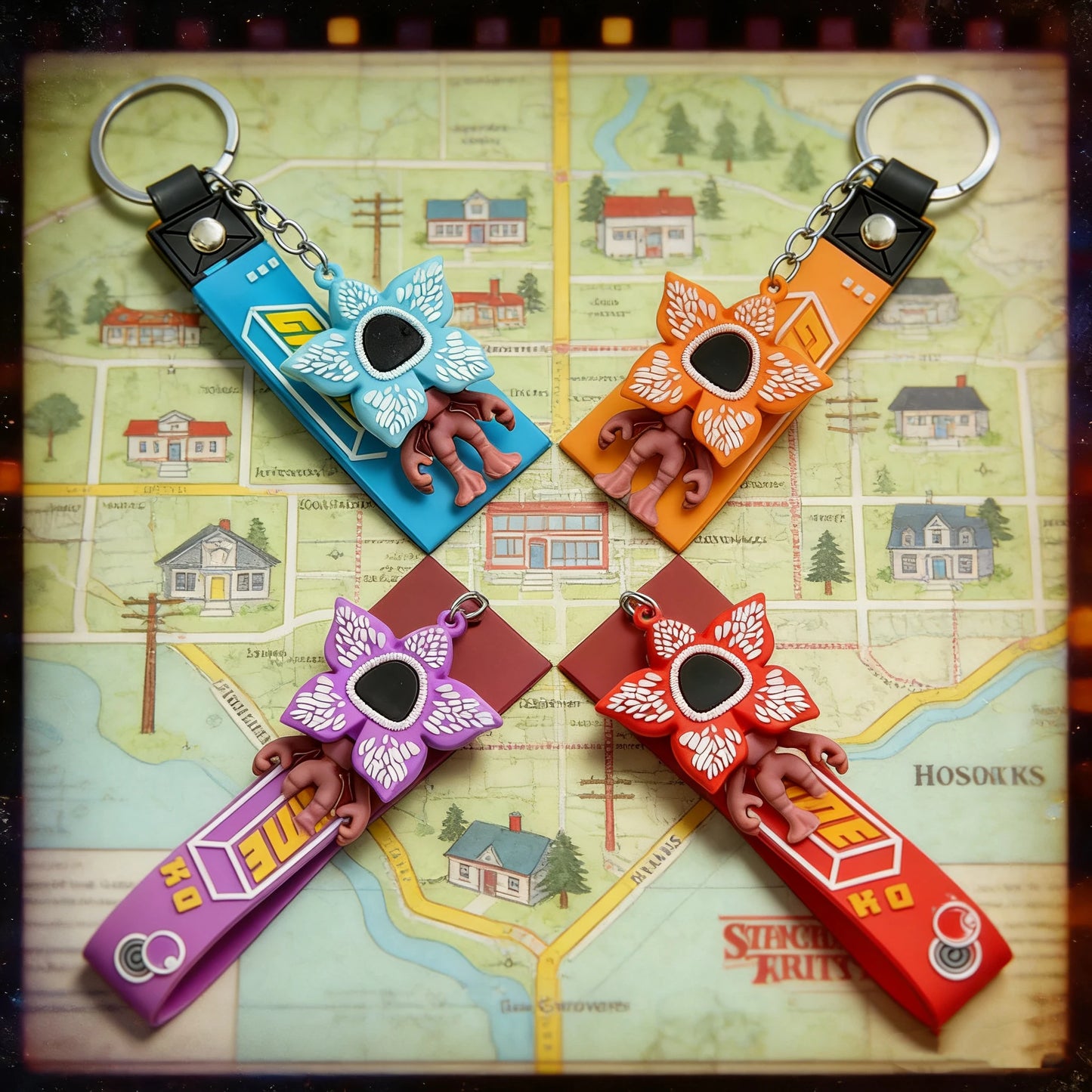 Stranger Keychains Backpack Decorations Party Gifts Back to School Season Friends Accessory Parts Christmas Model Doll Toy Gift