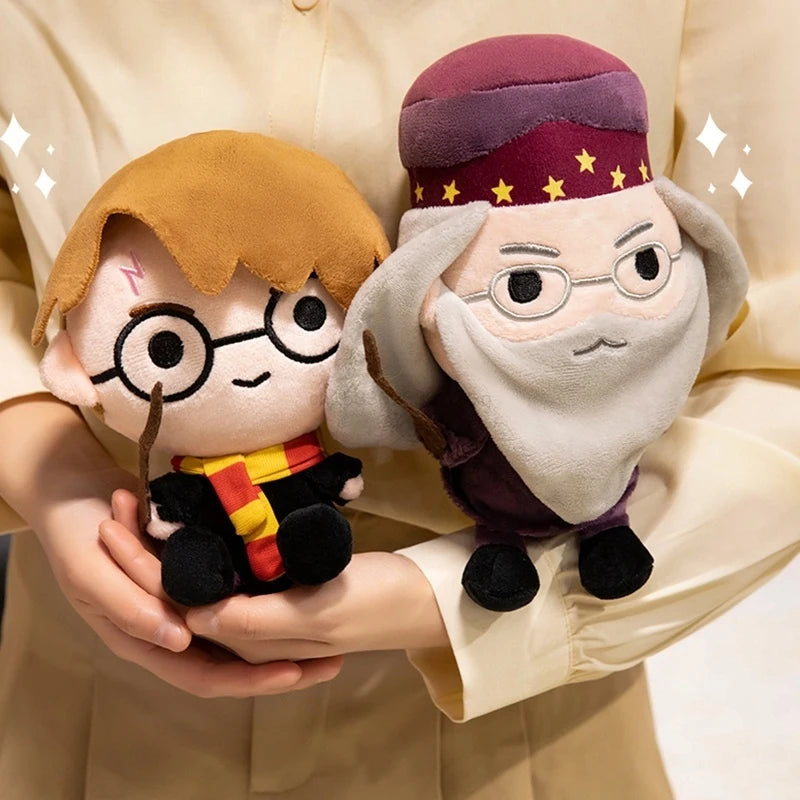 22cm Harry Potter Doll Ron Dumbledore Hagrid Malfoy Lord Voldemort Plushies Stuffed Anime Bag Pendant Collect Plush Toy Gifts